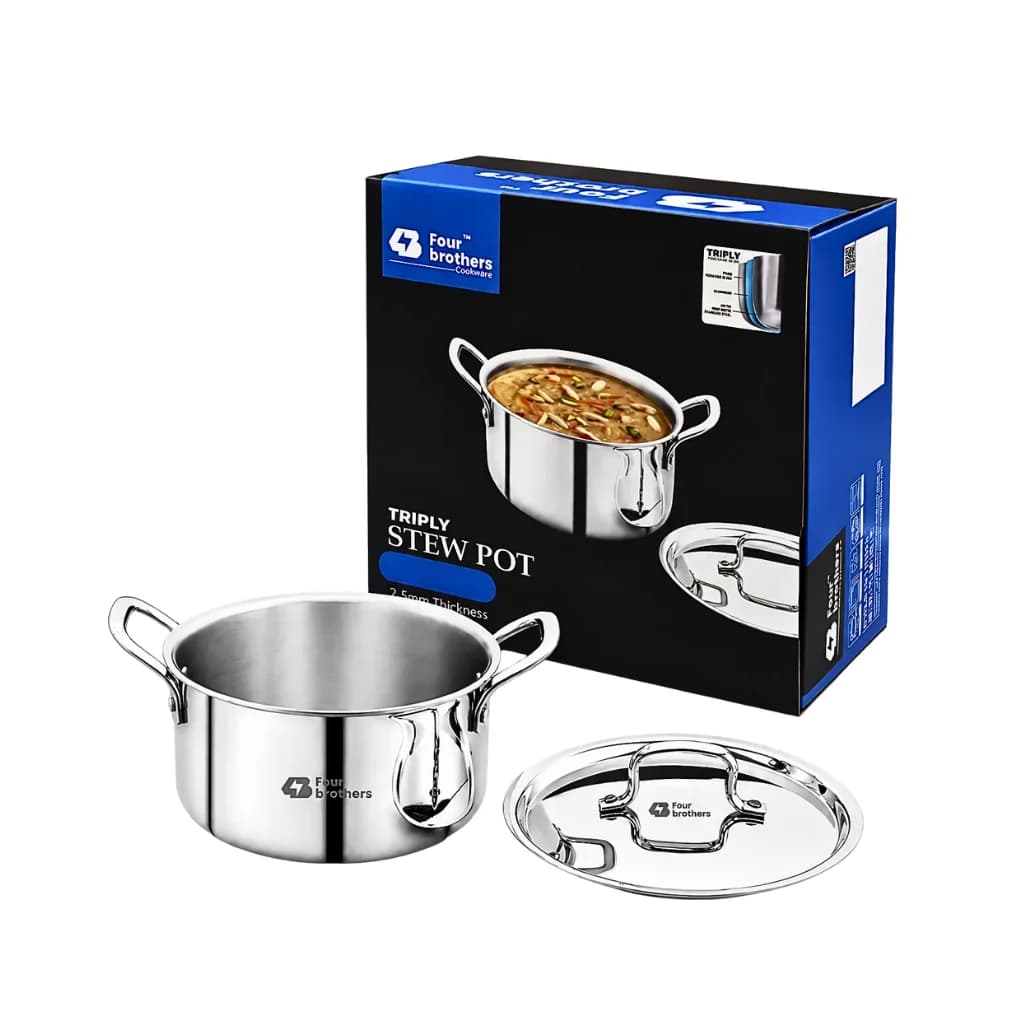 FOUR BROTHERS TRIPLY STEW POT 24 CM