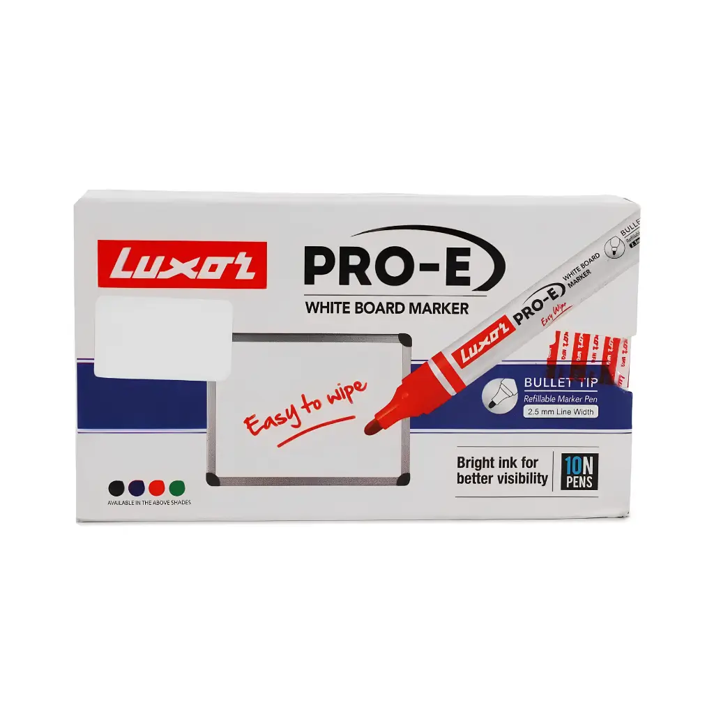 LUXOR PRO-E WHITE BOARD MARKER RED