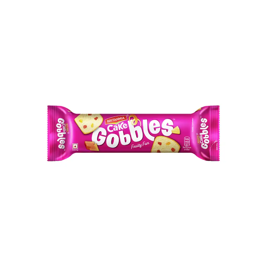 BRITANNIA GOBBLES FRUIT CAKE 100 GM