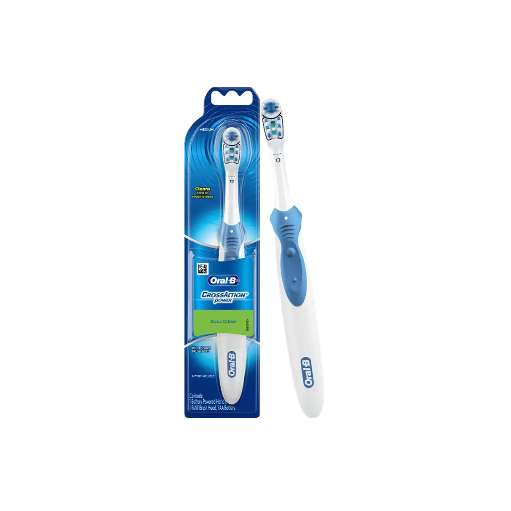 ORAL B CROSS ACTION POWER DUAL CLEAN TOOTHBRUSH