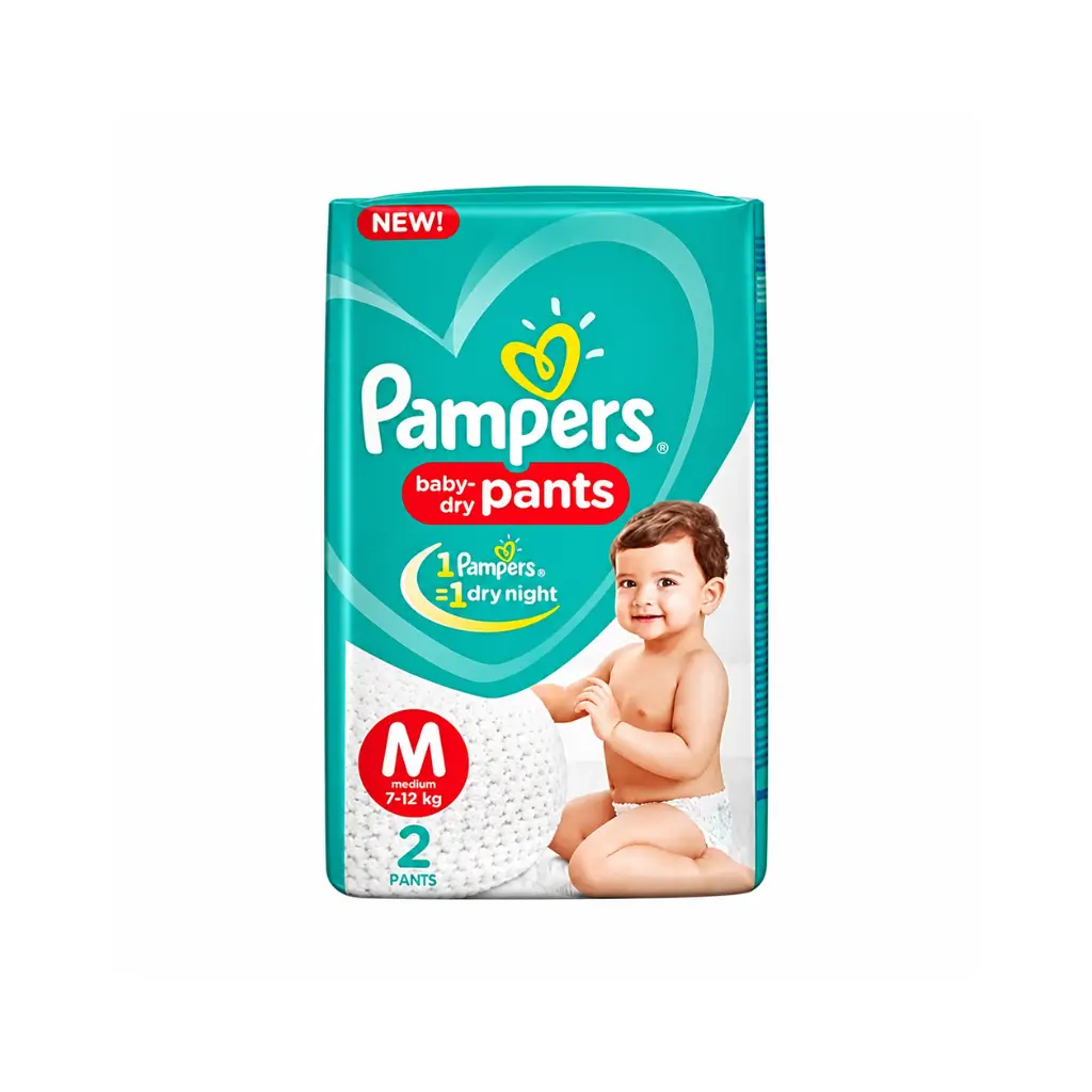 PAMPERS MEDIUM 7-12 KG 2 PANTS