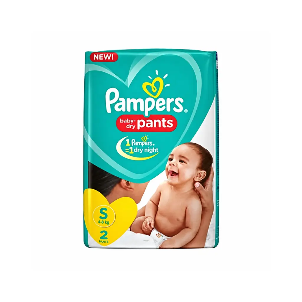 PAMPERS SMALL 4-8 KG 2 PANTS