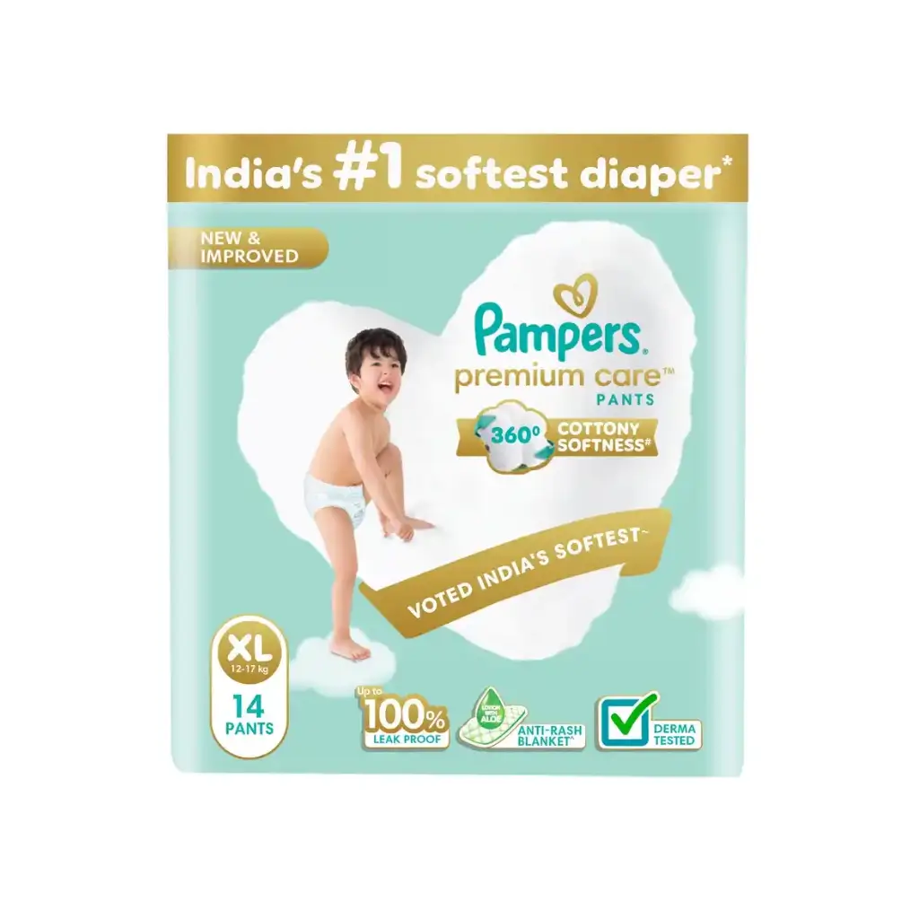 PAMPERS PREMIUM CARE XL 12-17 KG 14 PANTS