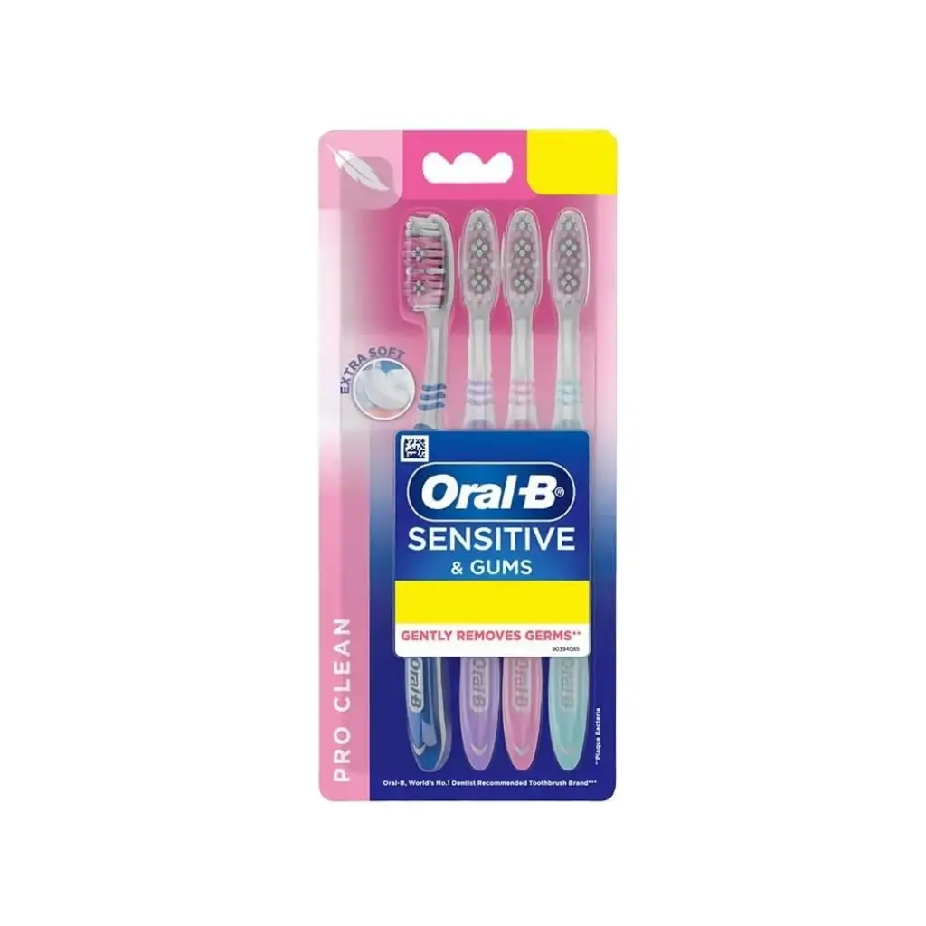 ORAL B EXPERT SENSITIVE & GUMS EXTRA SOFT TOOTHBRUSH BUY 2 GET 2