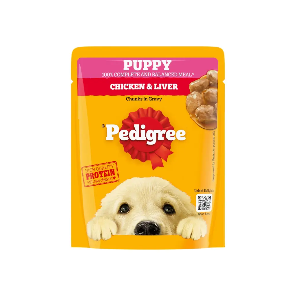 PEDIGREE PUPPY CHICKEN & LIVER CHUNKS IN GRAVY 70 G