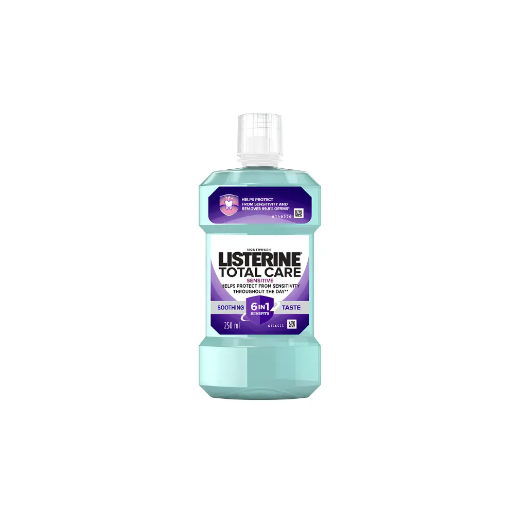LISTERINE TOTAL CARE SENSITIVE 6 IN 1 BENEFITS MOUTHWASH 250 ML