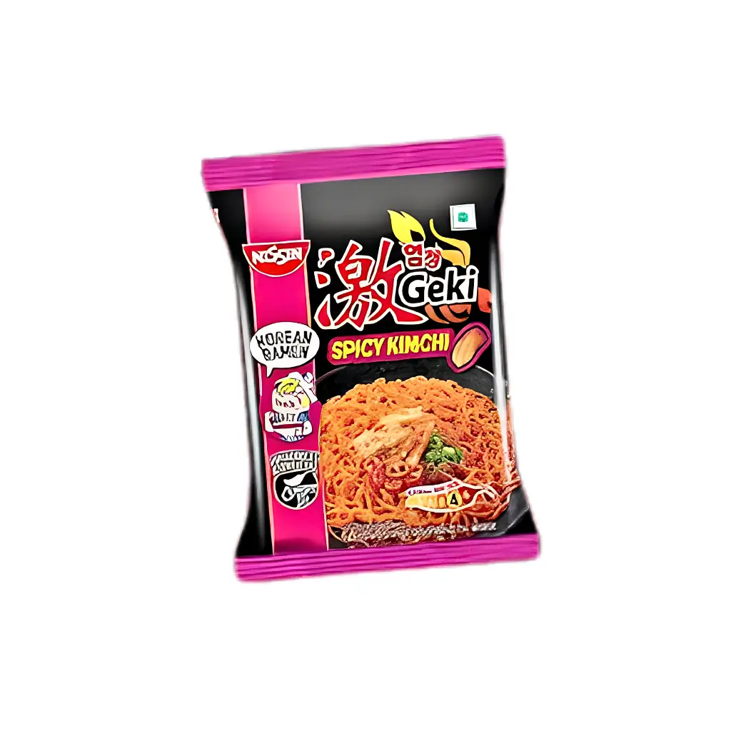 NISSIN GEKI SPICY KIMCHI NOODLES 80 GM