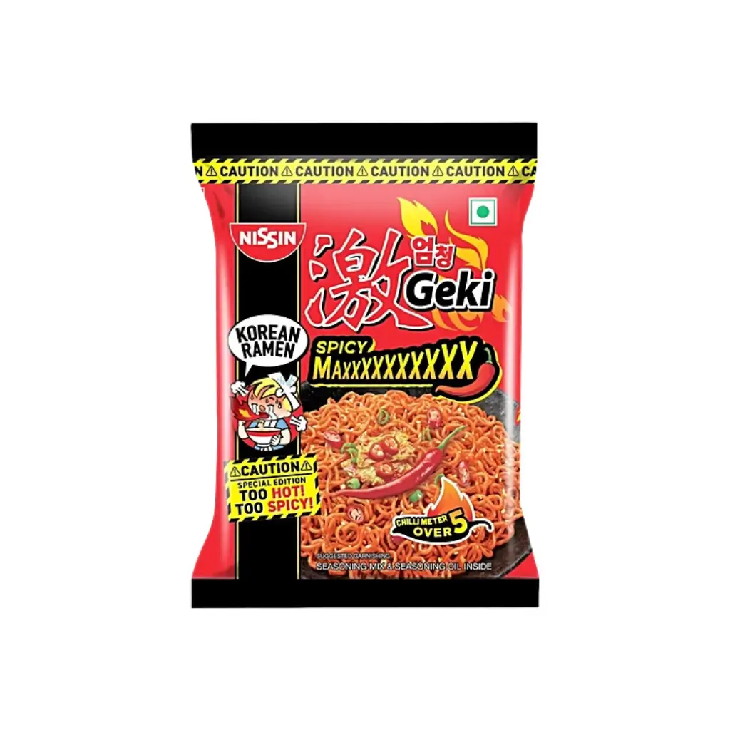 NISSIN GEKI SPICY MAXXX NOODLES 80 GM