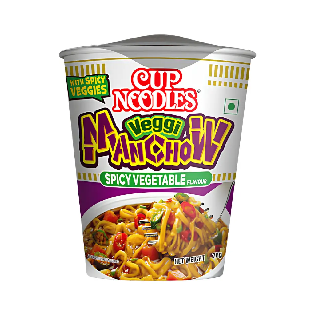 NISSIN CUP NOODLES VEGGI MANCHOW 70 GM