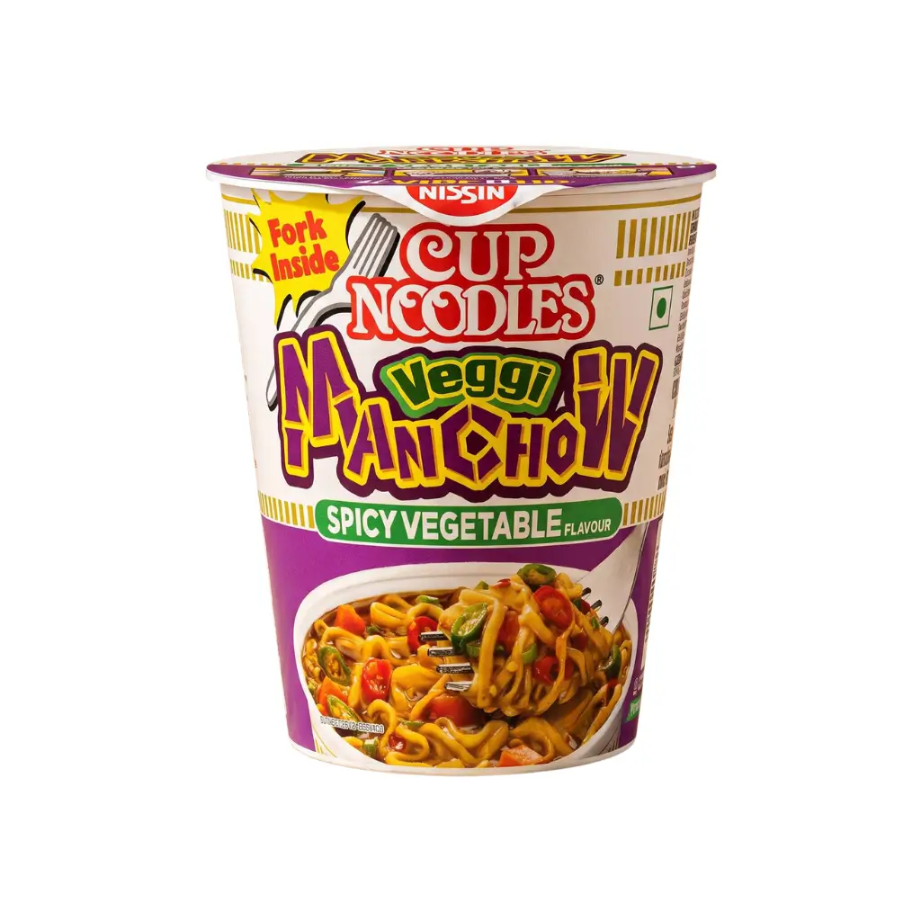NISSIN CUP NOODLES VEGGI MANCHOW 45 GM