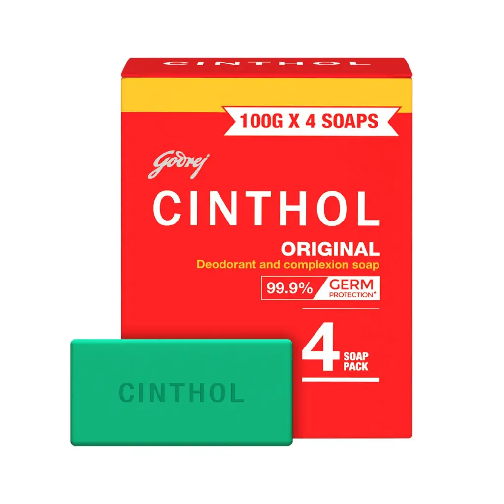 GODREJ CINTHOL ORIGINAL 4 PACK SOAP (4*100 G) 400 G
