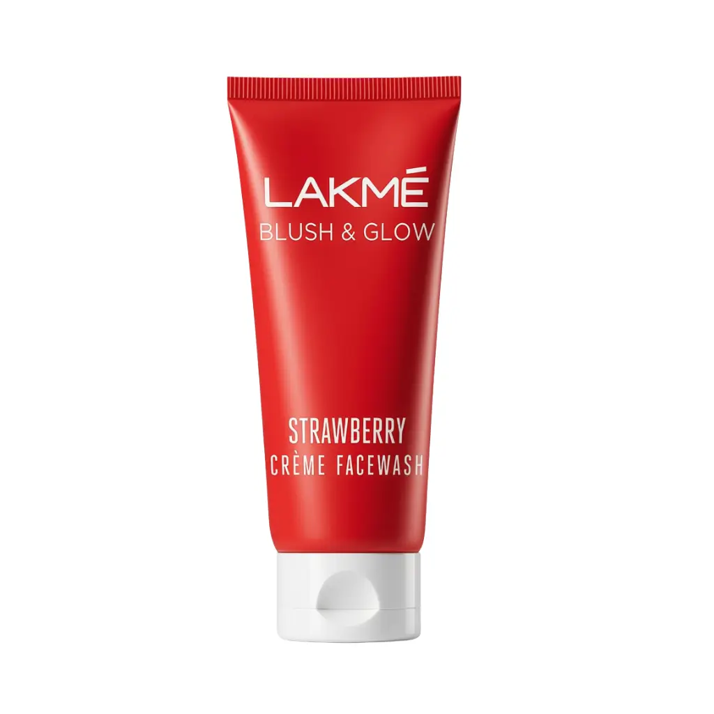 LAKME BLUSH & GLOW STRAWBERRY CREME FACEWASH 50 GM