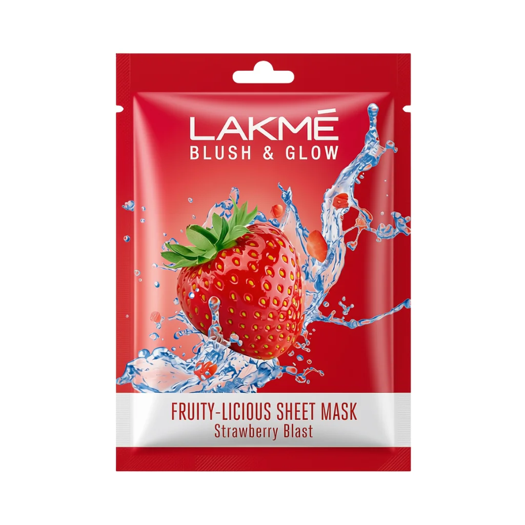 LAKME SHEET MASK STRAWBERRY BLAST 1 U