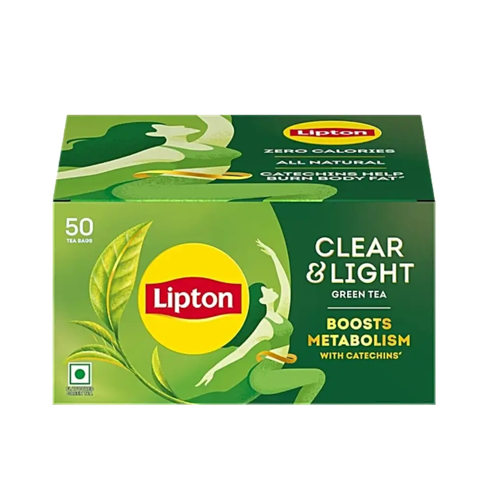 LIPTON CLEAR &  LIGHT GREEN TEA BAG 50 * 1.3 GM