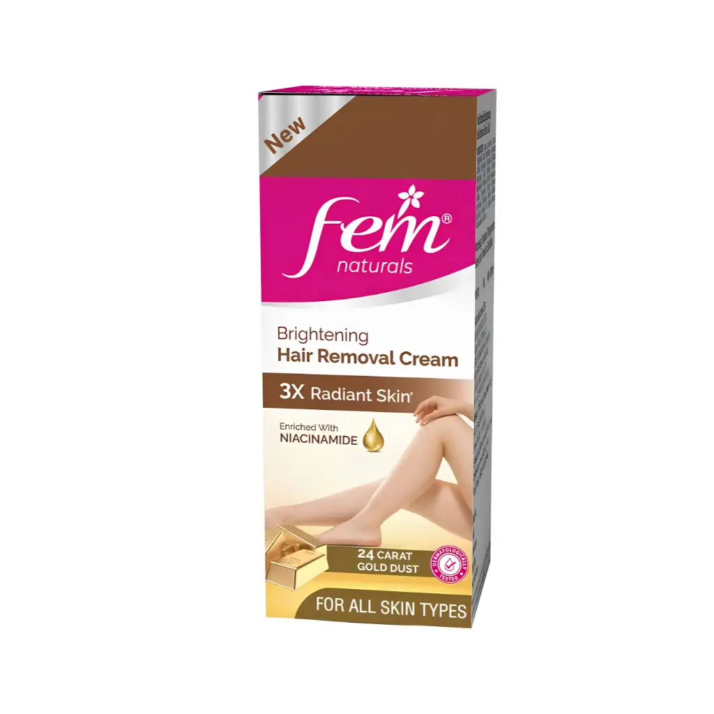 FEM NATURAL BRIGHTENING HAIR REMOVAL CREME GOLD 40+20G