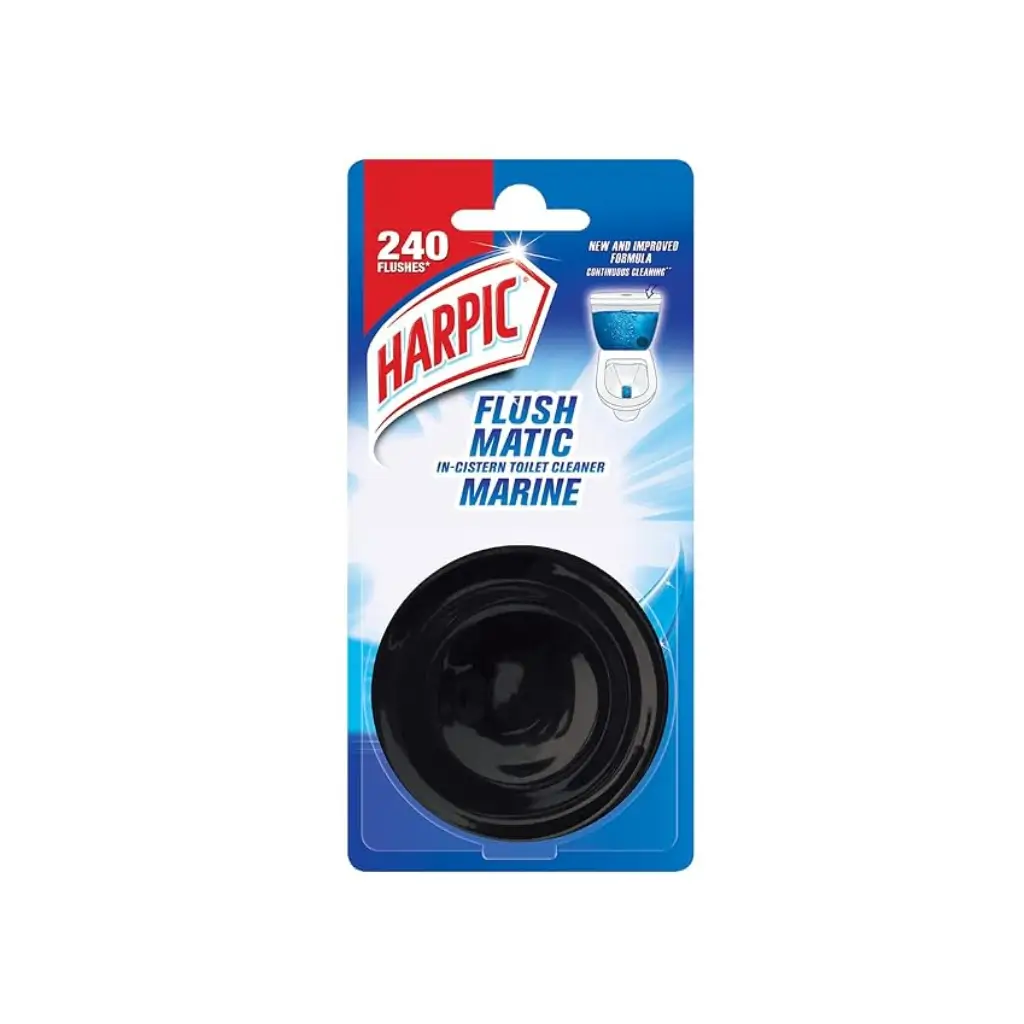 HARPIC FLUSH MATIC IN CISTERN TOILET CLEANER MARINE 50 GM