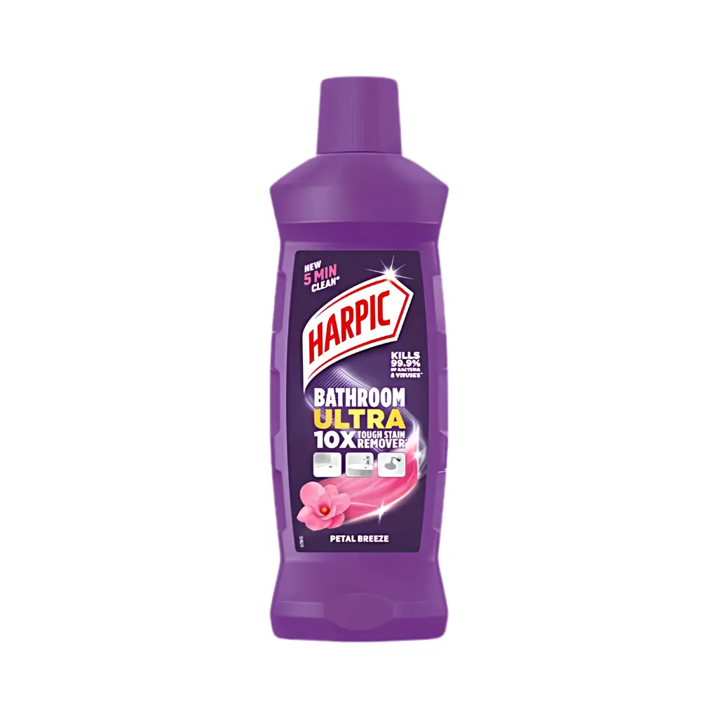 HARPIC BATHROOM ULTRA 10X TOUGH STAIN REMOVER PETAL BREEZE 500 ML