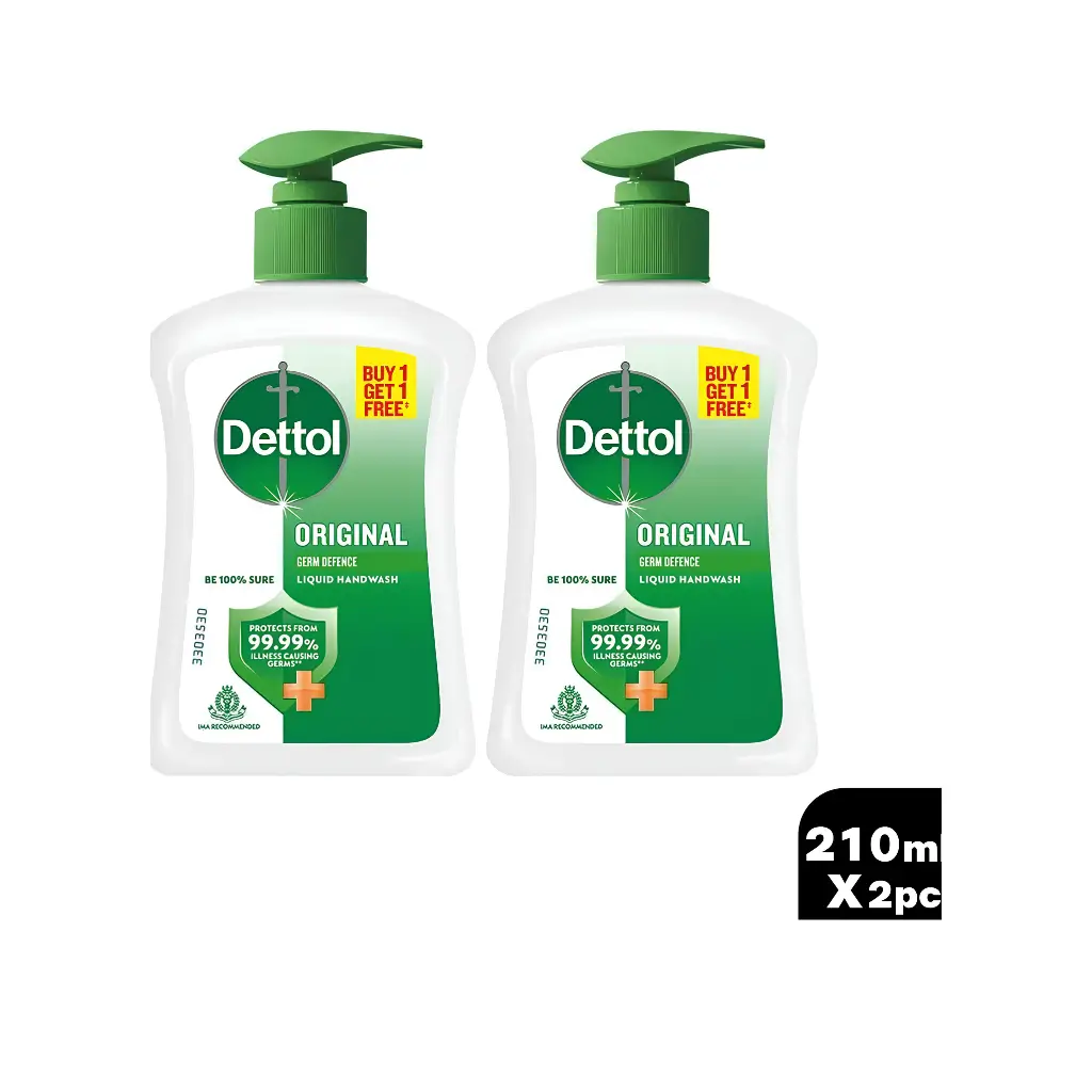 DETTOL ORIGINAL LIQUID HANDWASH 210 ML BUY 1 GET 1