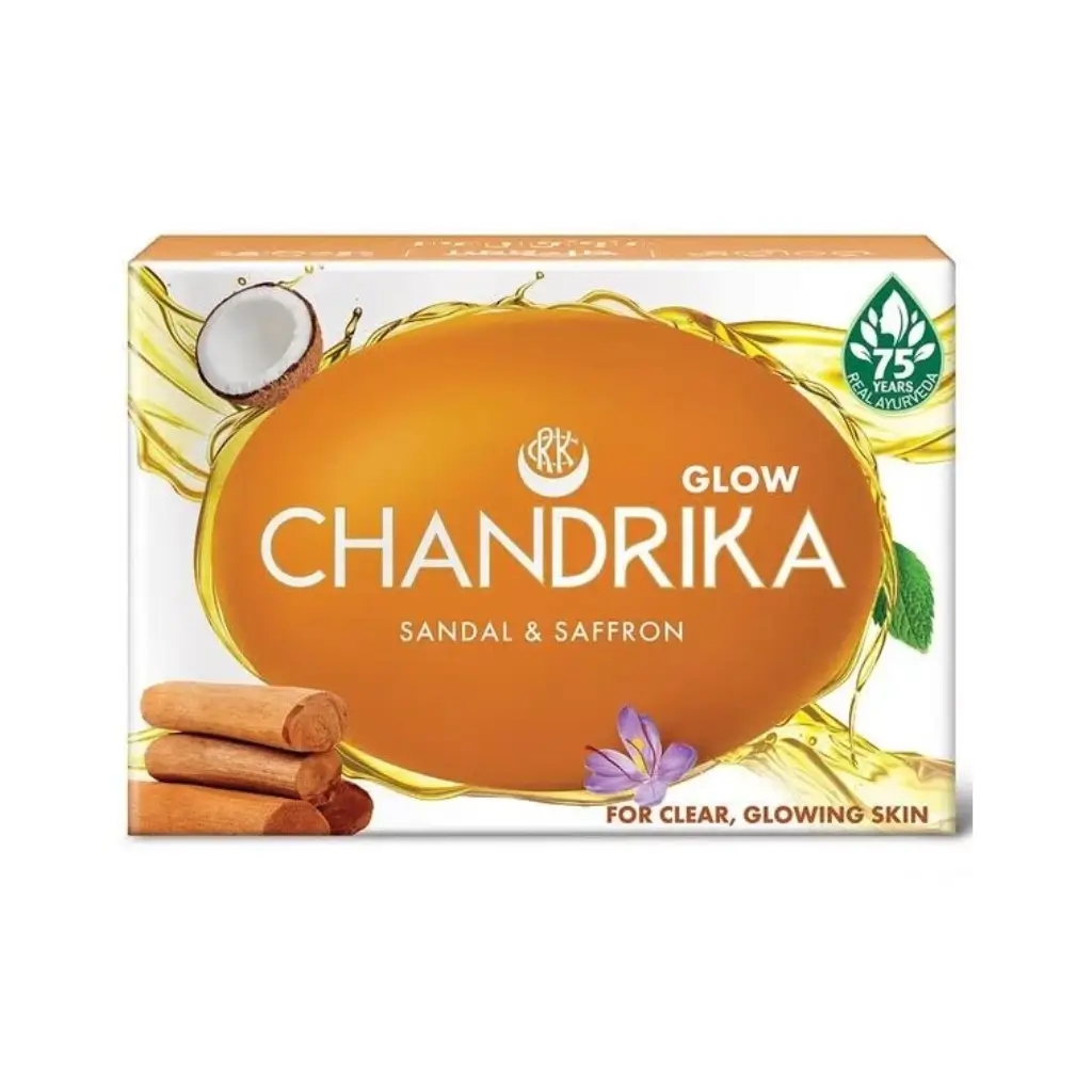 CHANDRIKA GLOW SANDAL & SAFFRON 75 G