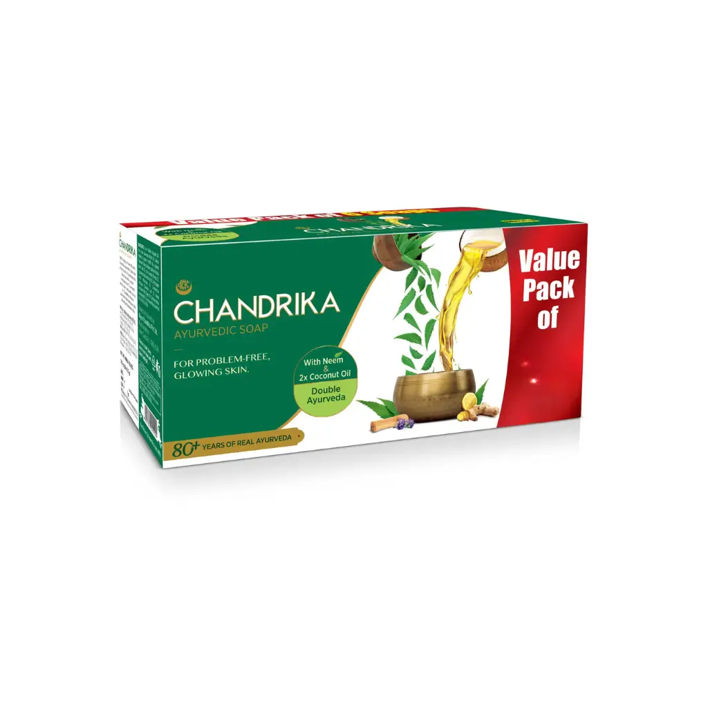 CHANDRIKA AYURVEDIC SOAP 2X COCONUT OIL 125 G