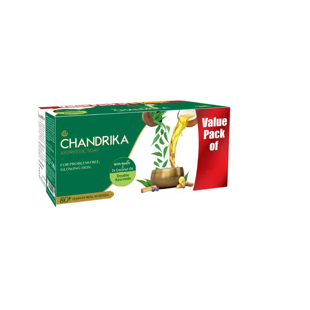 CHANDRIKA AYURVEDIC SOAP 2X COCONUT OIL 150 G