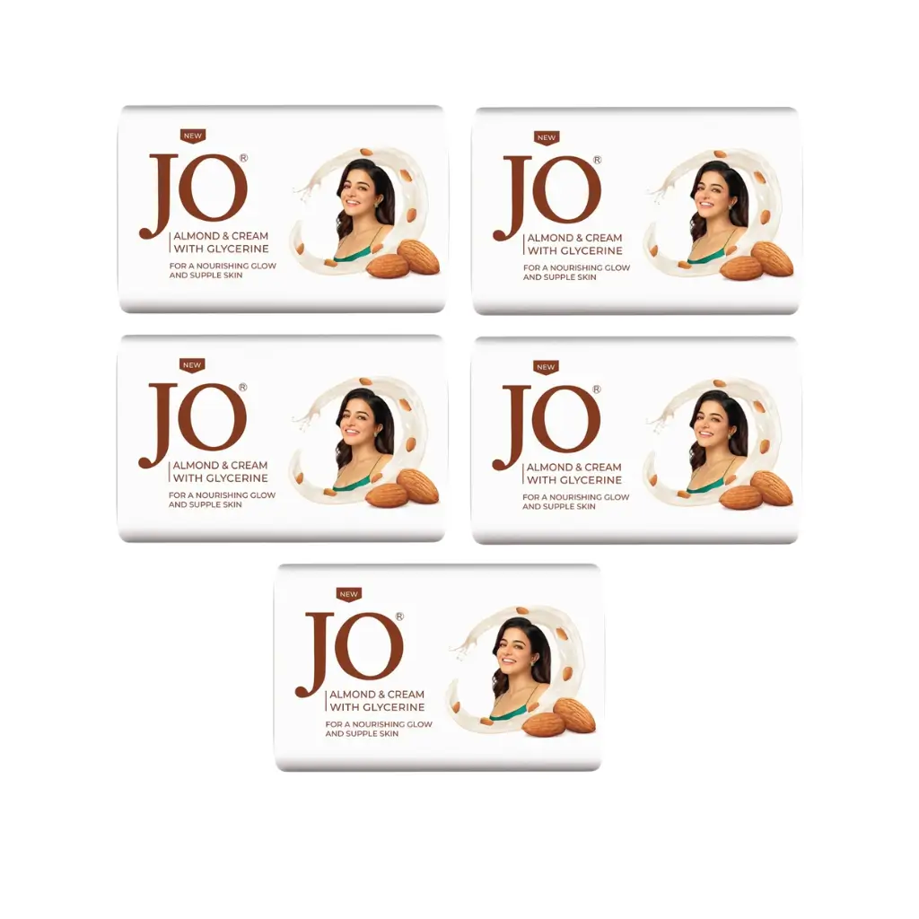 JO ALMOND & CREAM WITH GLYCERINE PACK OF 5 (5*100 G) 500 G