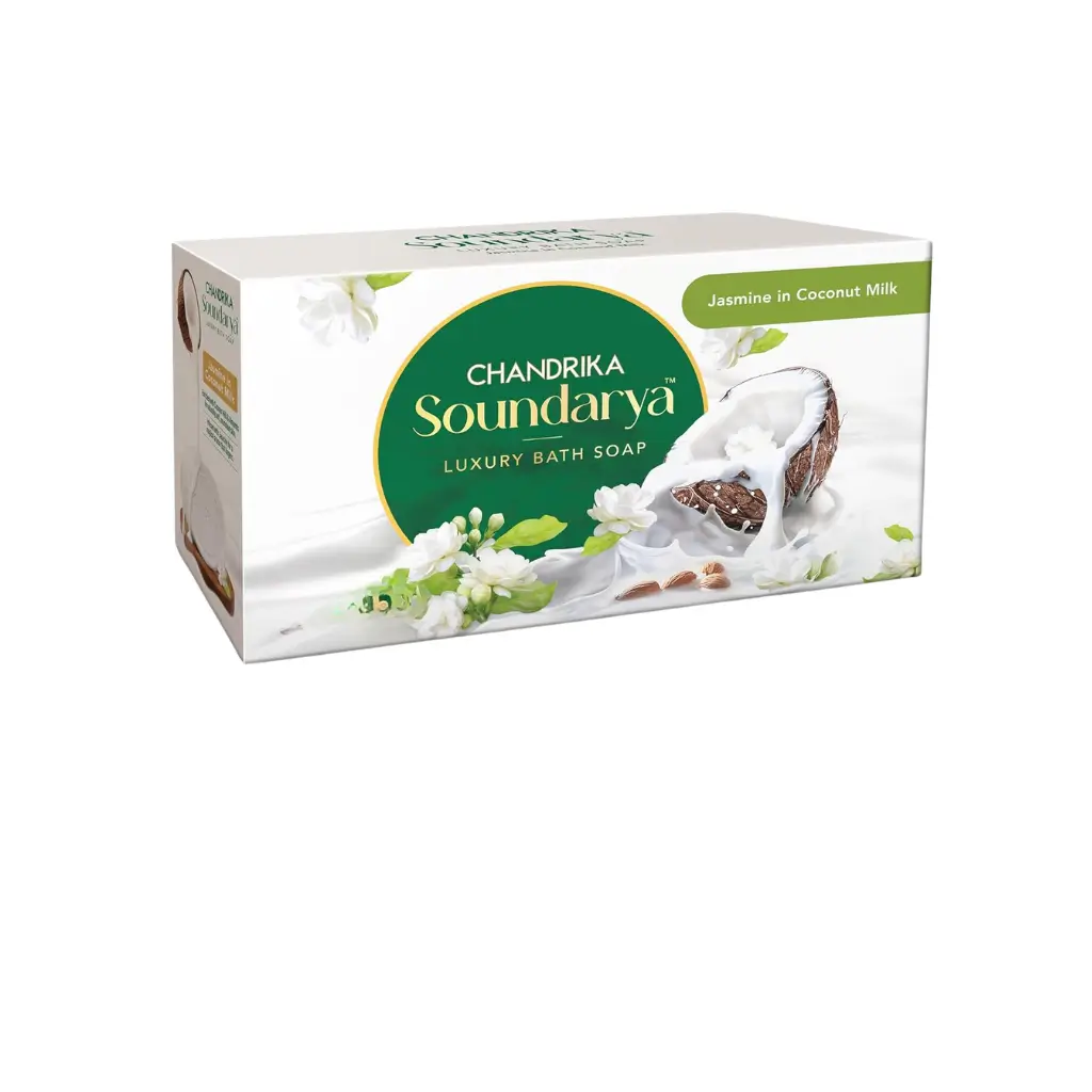 CHANDRIKA SOUNDARYA LUXURY BATH SOAP JASMINE IN COCONUT MILK 100 G