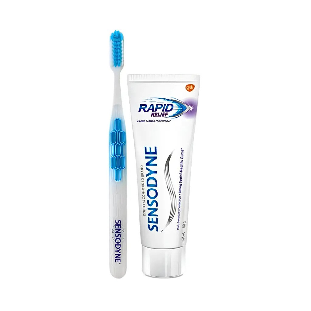 SENSODYNE  RAPID RELIEF TOOTHPASTE 80 GM+TOOTHBRUSH FREE