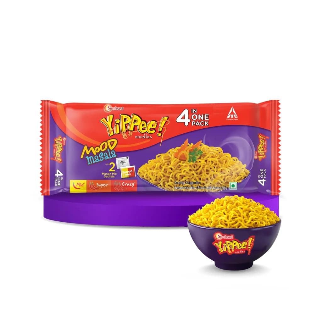 YIPPEE NOODLES 4 IN 1 MOOD MASALA 290.4 GM