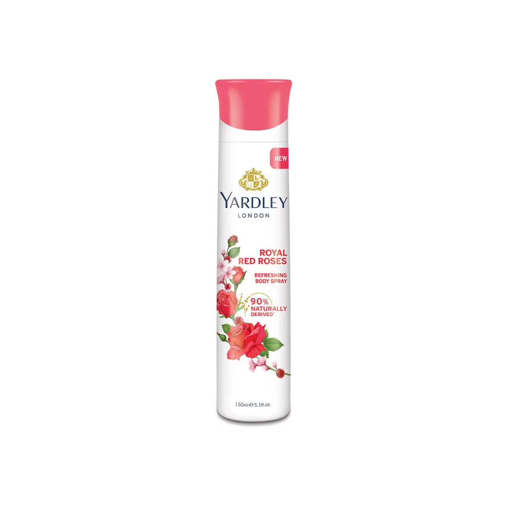 YARDLEY LONDON ROYAL RED ROSES REFRESHING BODY SPRAY 150 ML