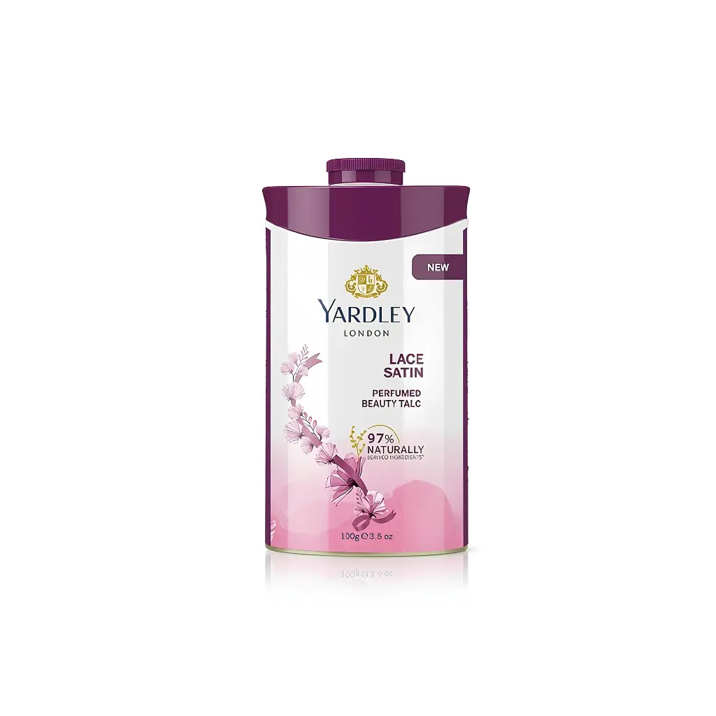 YARDLEY LACE SATIN PERFUMED BEAUTY TALC 100 G