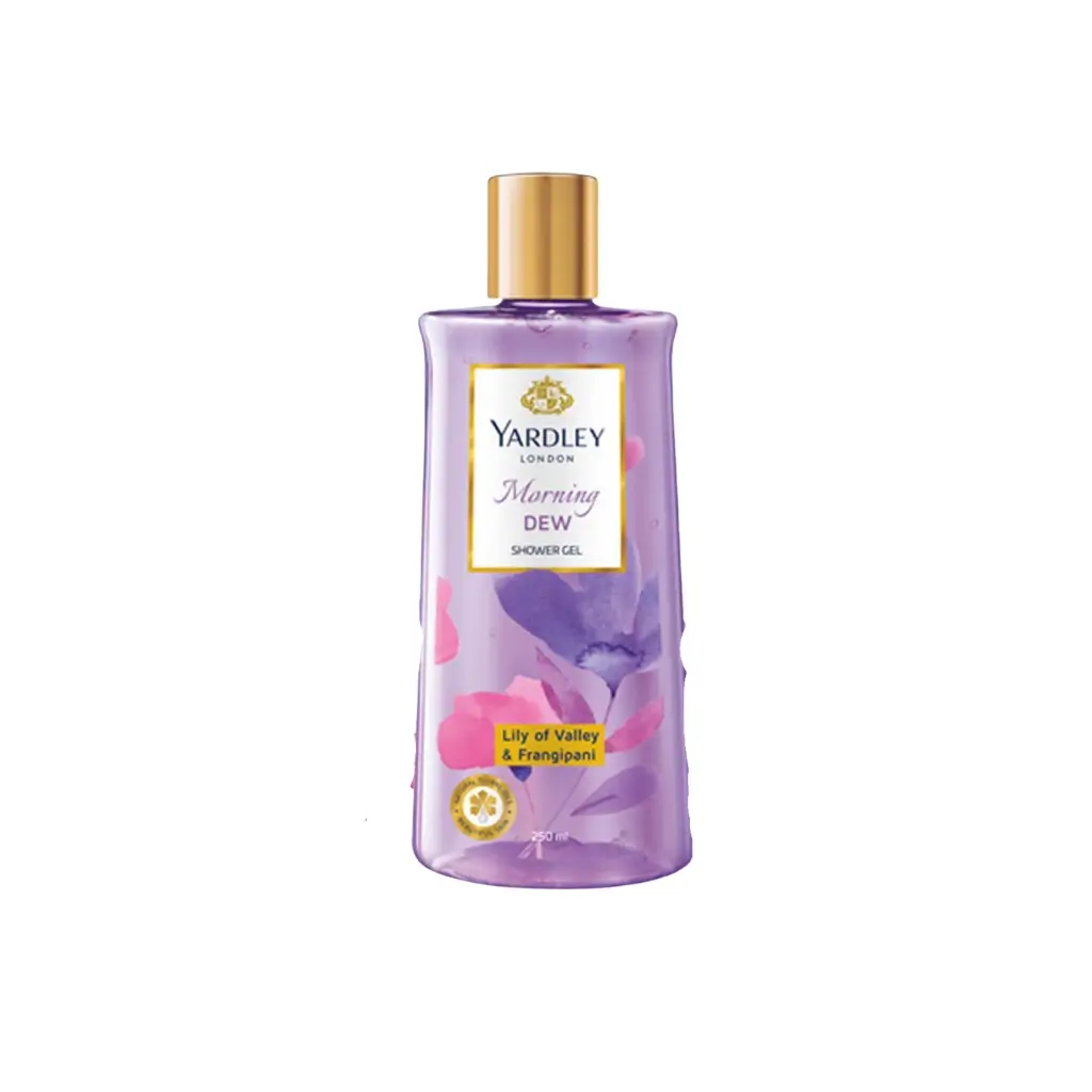 YARDLEY  MORNING DEW SHOWER GEL LILY OF VALLEY & FRANGIPANI 250 ML