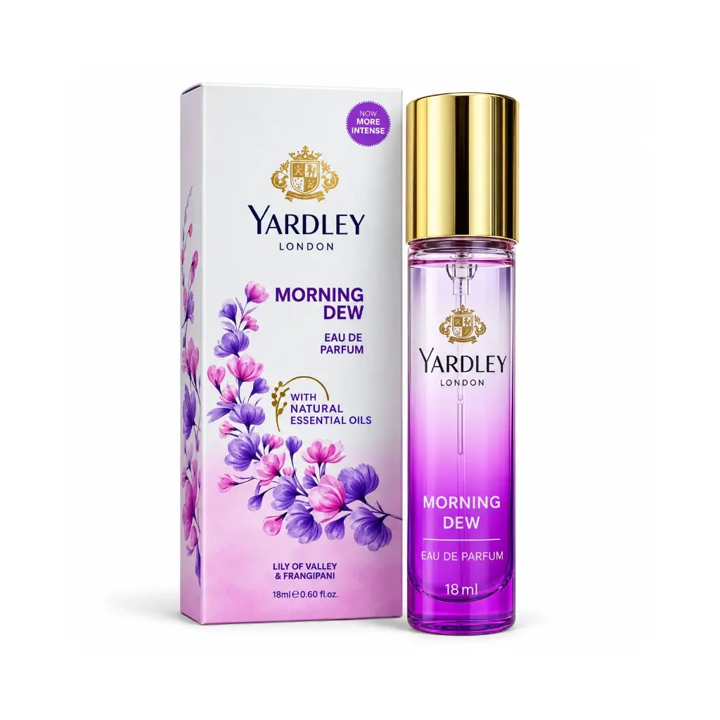 YARDLEY MORNING DEW EAU DE PARFUM LILY OF VALLEY & FRANGIPANI 18 ML
