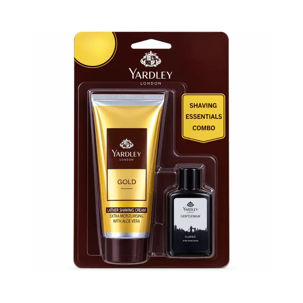 YARDLEY GOLD LATHER SHAVING CREAM 70 GM + AFTER SHAVE LOTION 30 ML