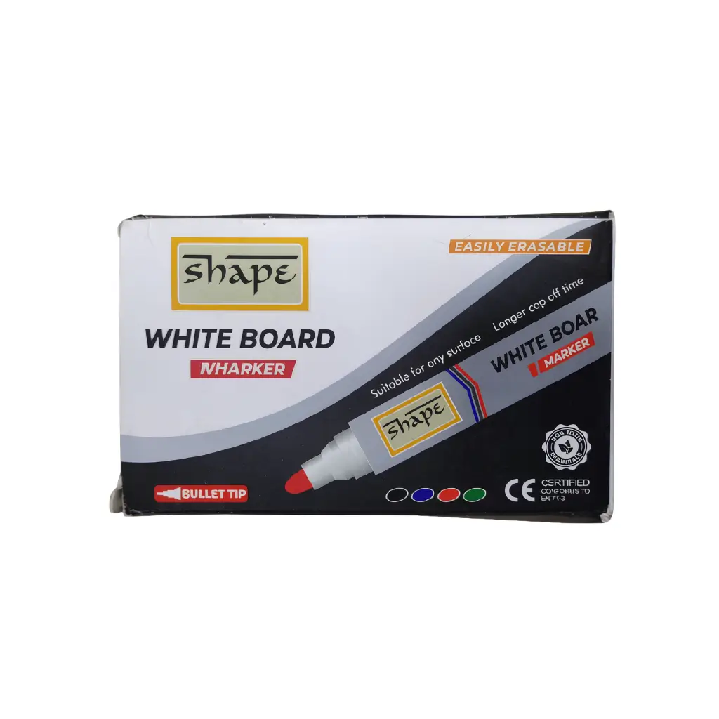 SHAPE BULLET TIP BLACK WHITE BOARD MARKER