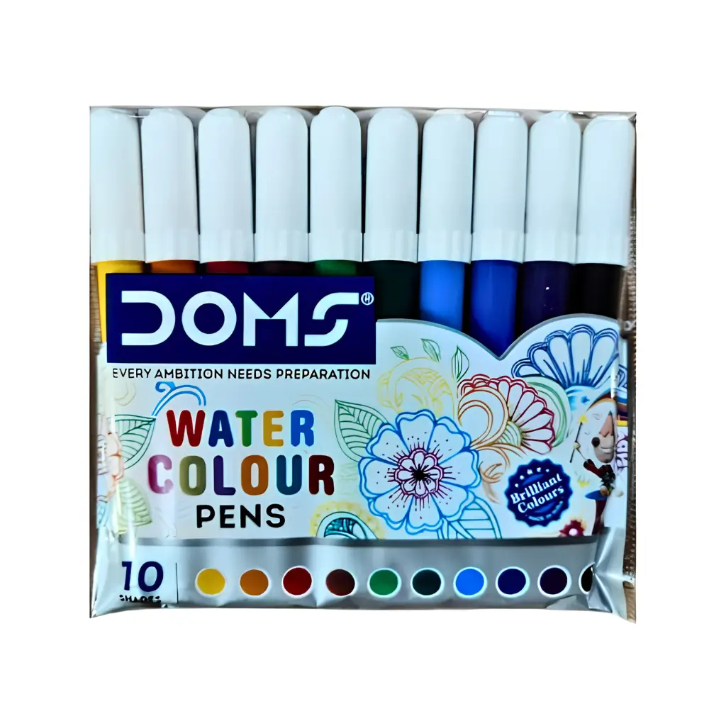 DOMS WATER COLOUR PENS 10 SHADES