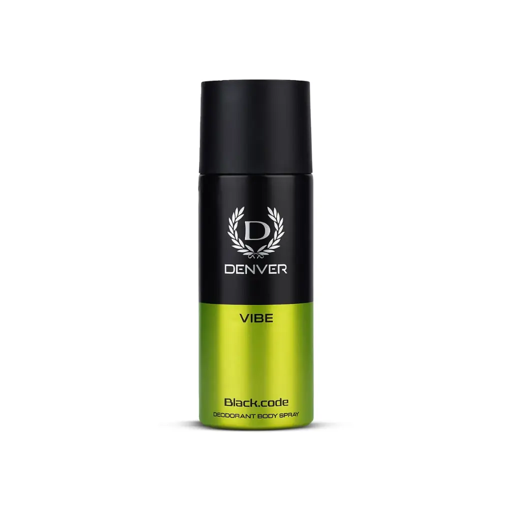 DENVER VIBE BLACK CODE DEODORANT BODY SPRAY 150 ML