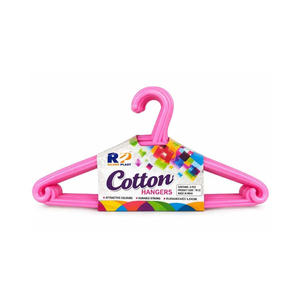 RIVER PLAST COTTON HANGERS (6 PIECES)