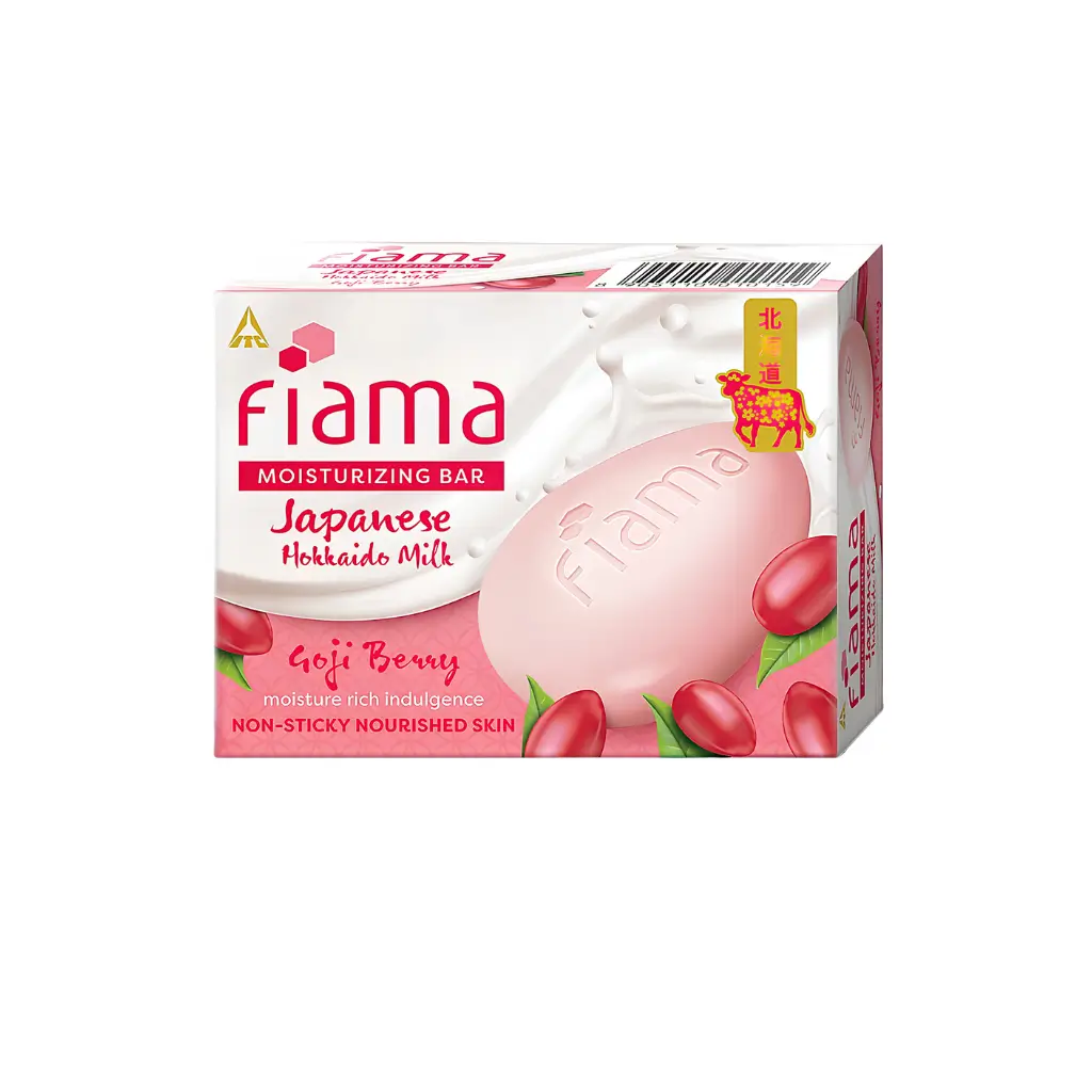FIAMA MOISTURIZING BAR JAPANESE HOKKAIDO MILK GOJI BERRY SOAP 125 G