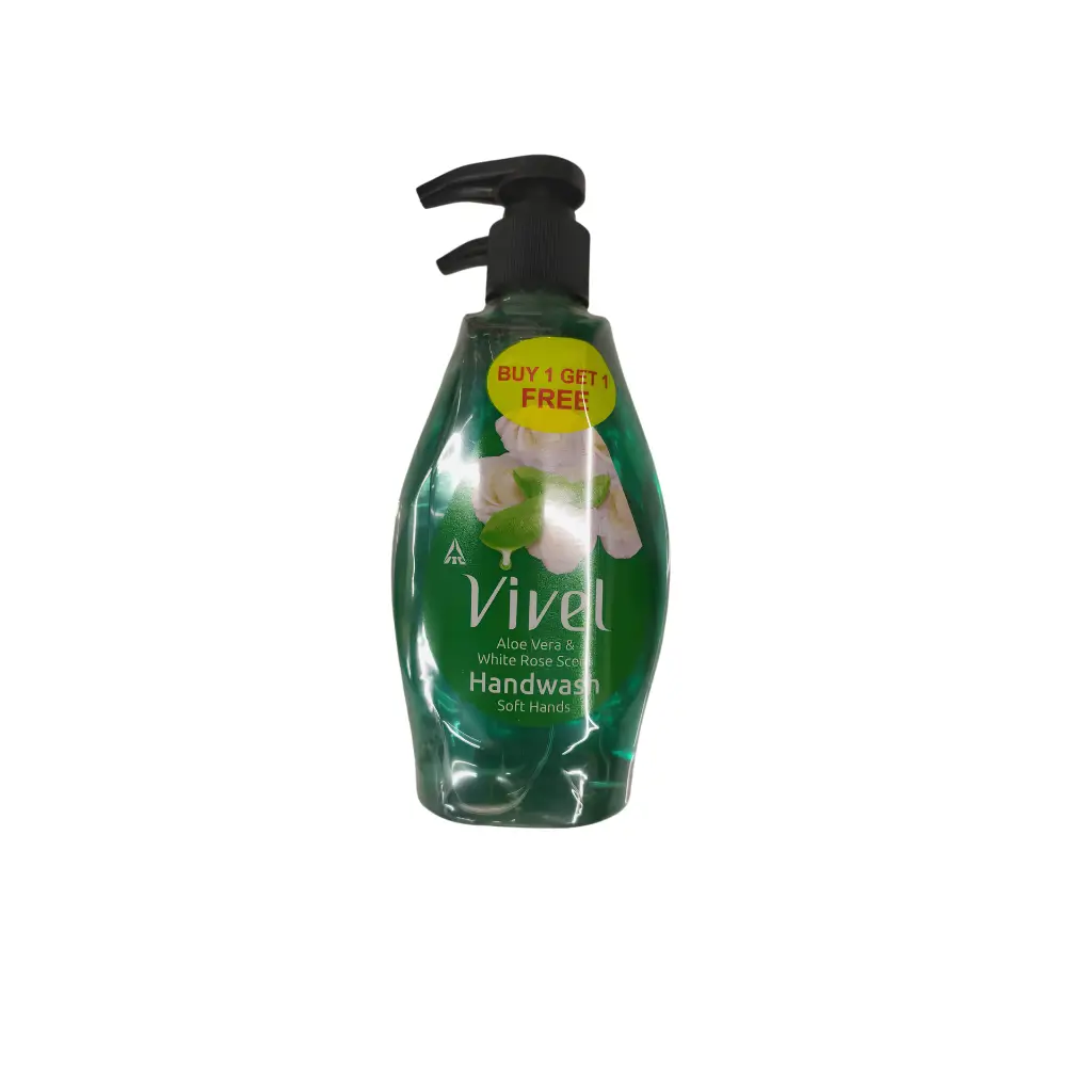 VIVEL ALOE VERA & WHITE ROSE SCENT HANDWASH BUY 1 GET 1 (2*220 ML)