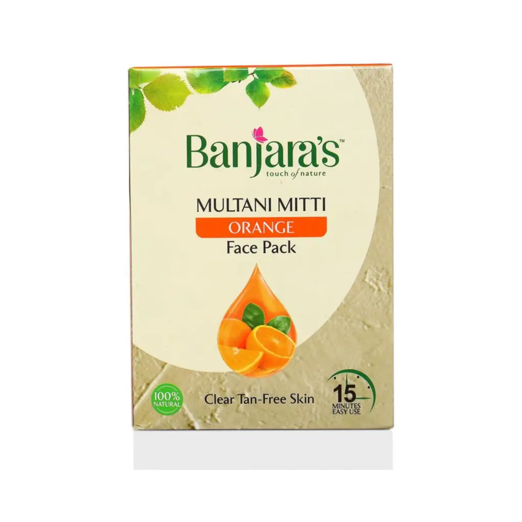 BANJARA S MULTANI MITTI ORANGE FACE PACK 100 GM