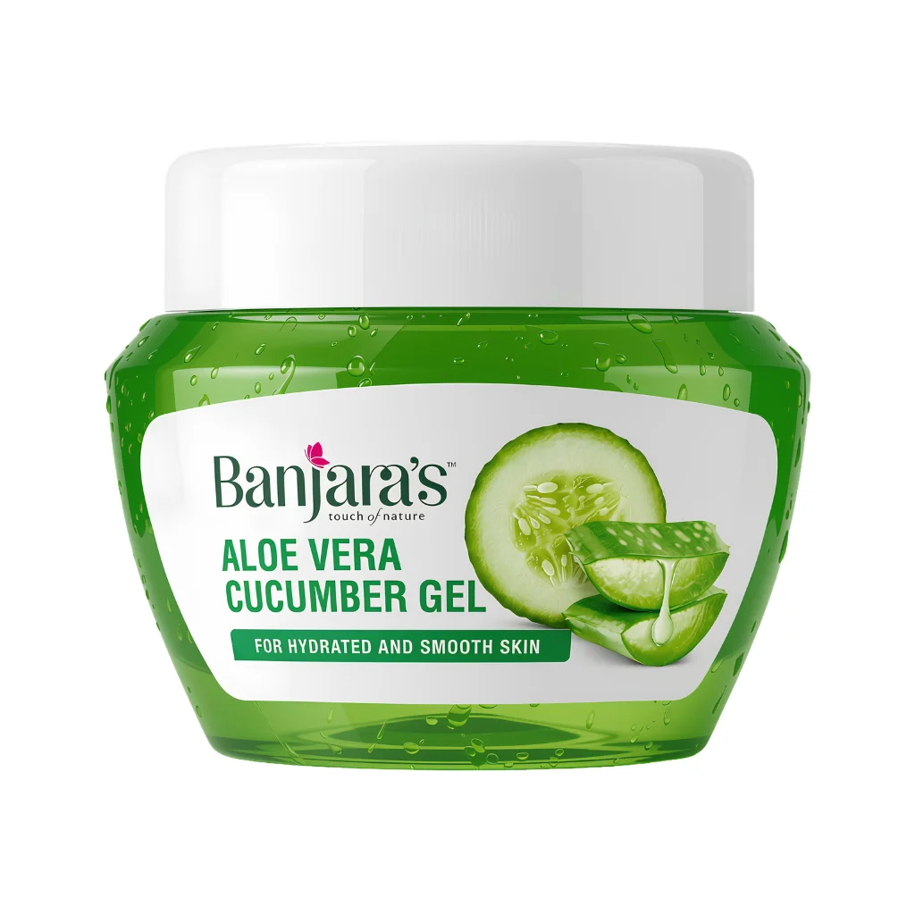 BANJARA S ALOE VERA CUCUMBER GEL FOR SMOOTH SKIN 100 GM