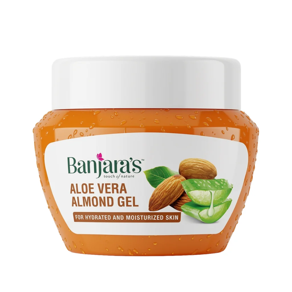 BANJARA S ALOE VERA ALMOND GEL FOR MOISTURIZED SKIN 100 GM