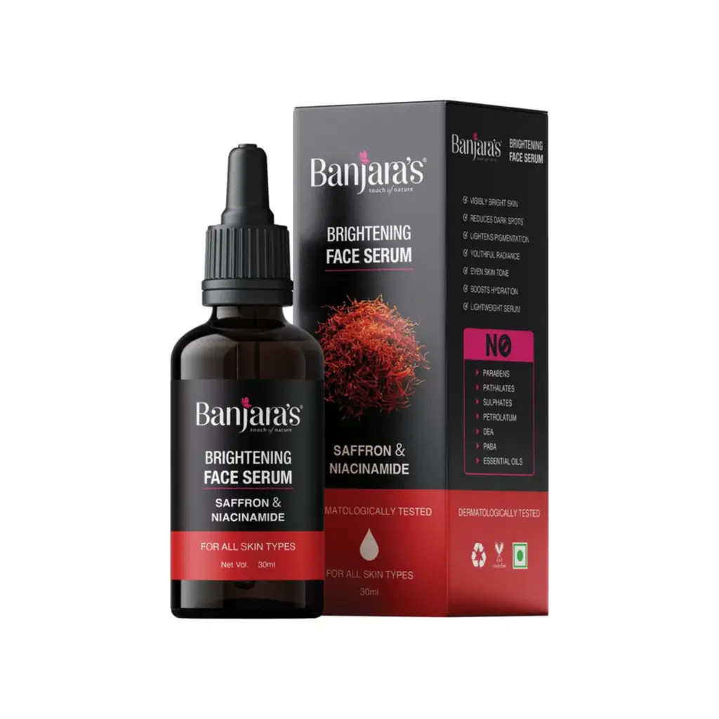 BANJARA S BRIGHTENING FACE SERUM SAFFRON & NIACINAMIDE 30 ML