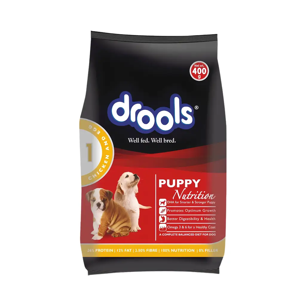 DROOLS PUPPY NUTRITION CHICKEN AND EGG 400 G