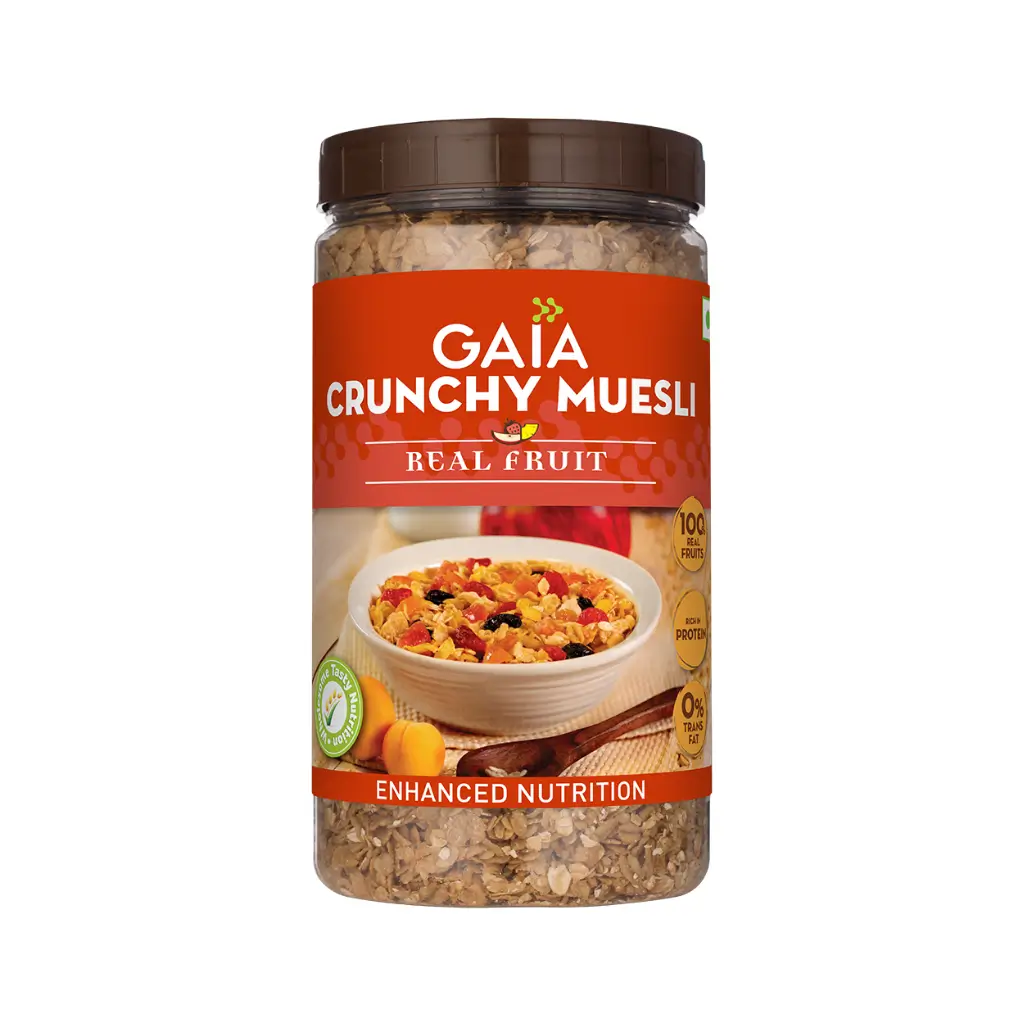 GAIA CRUNCHY MUESLI REAL FRUIT 1 KG