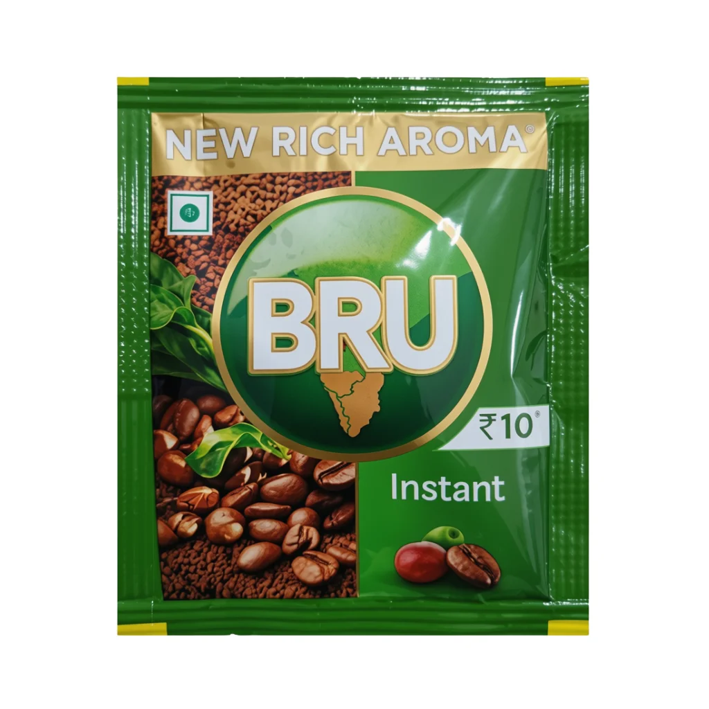 BRU NEW RICH AROMA INSTANT COFFEE POWDER  7.3 GM