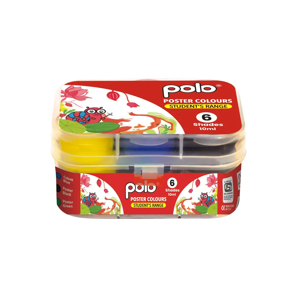 POLO POSTER COLOUR 10 ML X6 SHADES