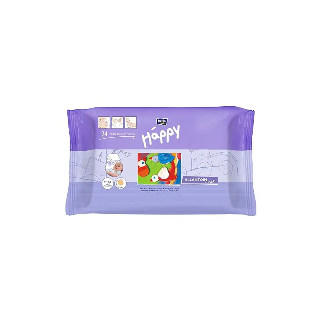 Bella Happy Wet Wipes 24 Nos
