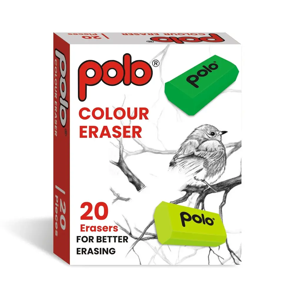 Polo Eraser White Mini In Jar 100 Pcs